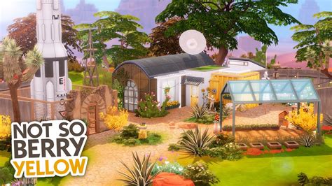 Not So Berry Tiny House Yellow 🚀 The Sims 4 Speed Build Youtube