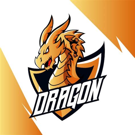 Premium Vector Dragon Mascot Esport Logo Illustration