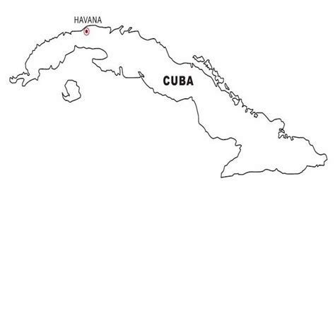 Cuba Map Coloring Color Area