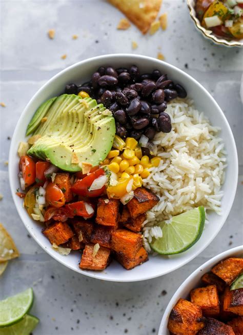 Sweet Potato Taco Bowls With Chipotle Ranch Sweet Potato Bowls