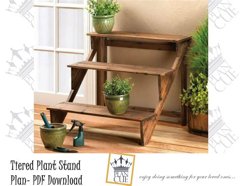Tiered Plant Stand Plan Diy Plan For Flower Stand Craft