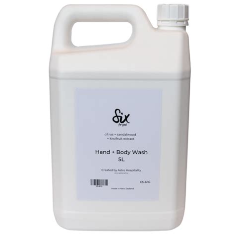 Six For Good Hand And Body Wash Bulk 5l Container Astro Hospitality Ltd