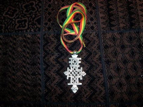 See This Listing In Ethiopian Coptic Axum Cross On Rasta Lace Etsy