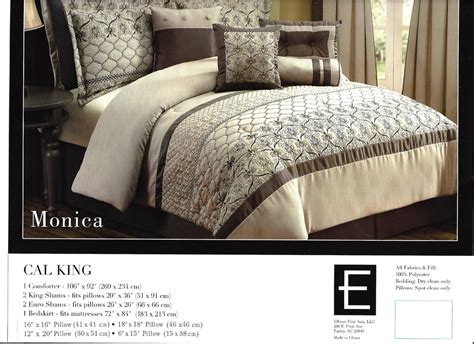 Shop target for king bedding sets & collections you will love at great low prices. Kohl's 10 Pc Embroidered Bedding Set ~ Cal King 106 x 92 ...
