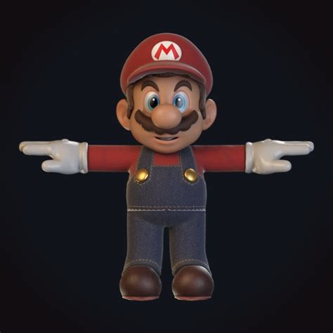 Mario Video Character 3d Model Turbosquid 1307986