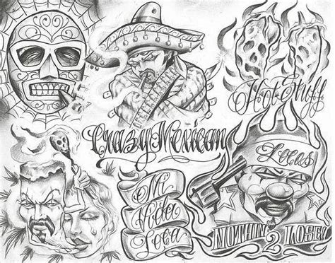 Chicano Tattoo Design Drawings