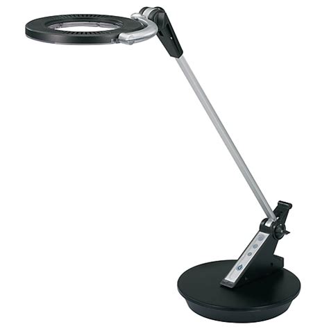 V Light Led Energy Efficient Touch Diming Desk Lamp Black And Silver