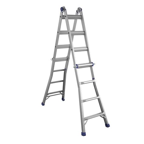 Buy Cosco 18 Ft Max Reach Multi Position Aluminum Ladder Silver Online