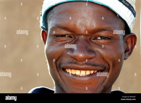 Man Outside Lusaka Zambia Stock Photo Alamy