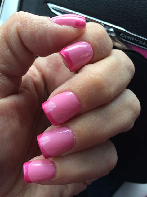 Pink On Pink French Mani Nail Art Nails French Mani