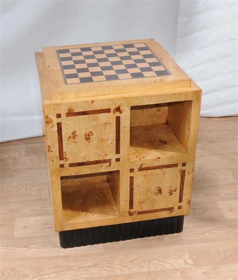 It has a 55 4k display screen embedded in it. Art Deco Games Table Side Coffee Table Chess Board Furniture