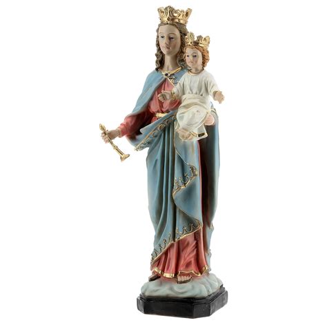 Estatua María Auxiliadora Niño Cetro Resina 30 Cm Venta Online En Holyart