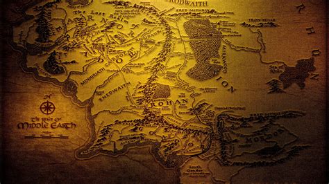 Lord Of The Rings Wallpaper Middle Earth Map Wallpaper Hd 1920x1200