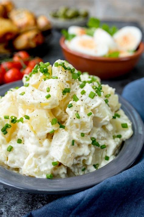 Creamy Egg Potato Salad Recipe Classic Potato Salad With A Creamy Mayonnaise Dressing With