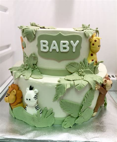 Safari Baby Shower Cake Gender Neutral Safari Baby Shower Cake Baby