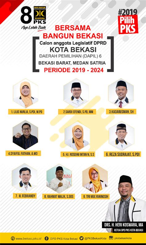 This is last but not least. Inilah Daftar Caleg Dapil 6 DPRD Kota Bekasi