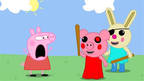 Peppa Vs Piggy Funny Peppa And Roblox Piggy Animation Chapter 1 Youtube