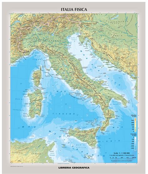 To print this map of italy, click on the map. Physical Italy Wall Map - Italian