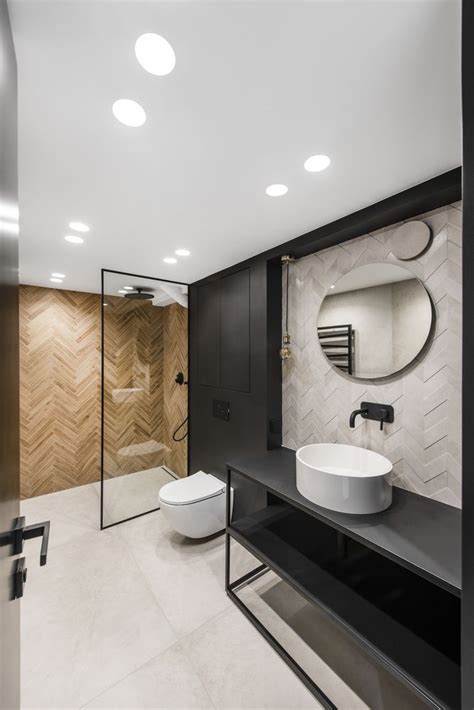 Gallery Of Minimalistic Industrial Loft Idwhite 2 Modern Bathroom