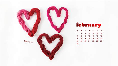 Free Download February 2021 Calendar Wallpaper Wecrochet Staff Blog