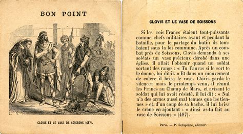 Bon Point Clovis Et Le Vase De Soissons 487 Vase De Soissons Bon