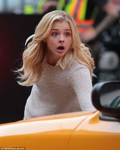 Chloe Grace Moretz Films A Near Miss With A Cab For Brain On Fire Movie