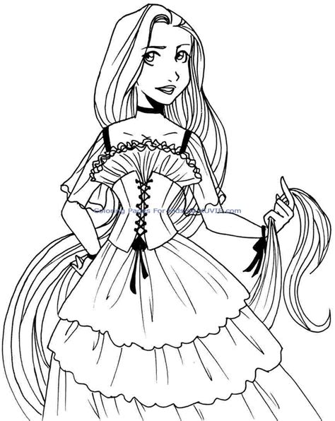 Baby Rapunzel Coloring Pages At Free