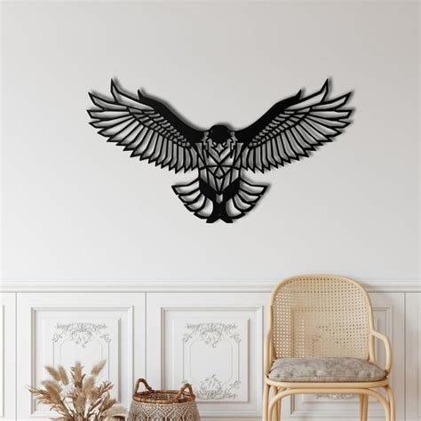 birds metal wall art for home and outside wall mounted geometric