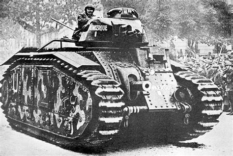 Char B1 French Heavy Tank The Eure Frontally Attacked And Destroyed