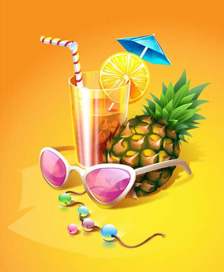 Free Tropical Drinks Cliparts Vector Download Free Tropical Drinks