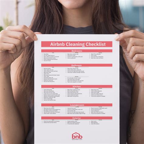 Templates Airbnb Printable Checklist Vacation Rental Cleaning Template