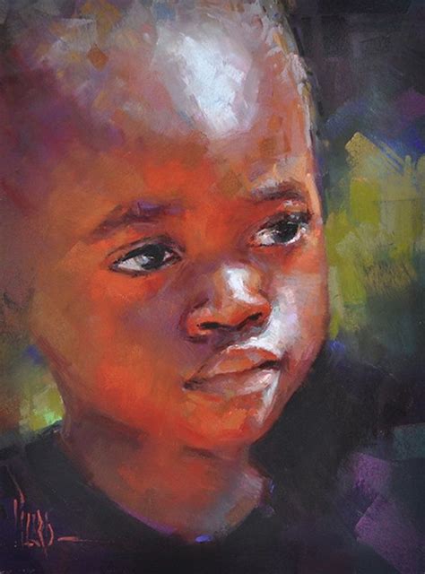 ~ Alain J Picard ~ Portrait Art Portrait Painting African Art