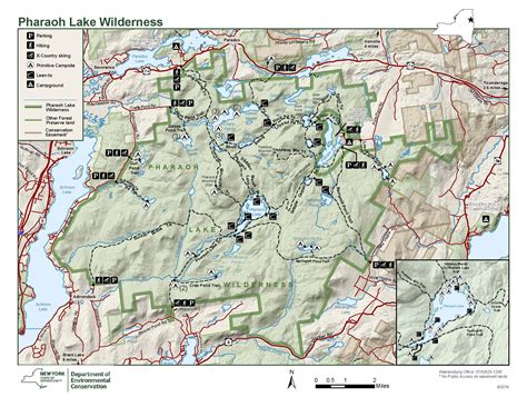 Lake George Area Boating And Trails Map Mx