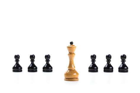 Premium Photo Chess Game Or Chess Pieces With White Surface