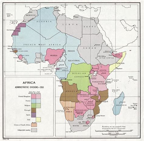 administrative divisions of africa photograph by library of congress geography and map division