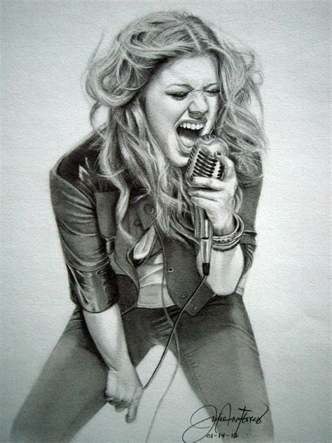 Kelly Clarkson Drawing By Unnamed Soul