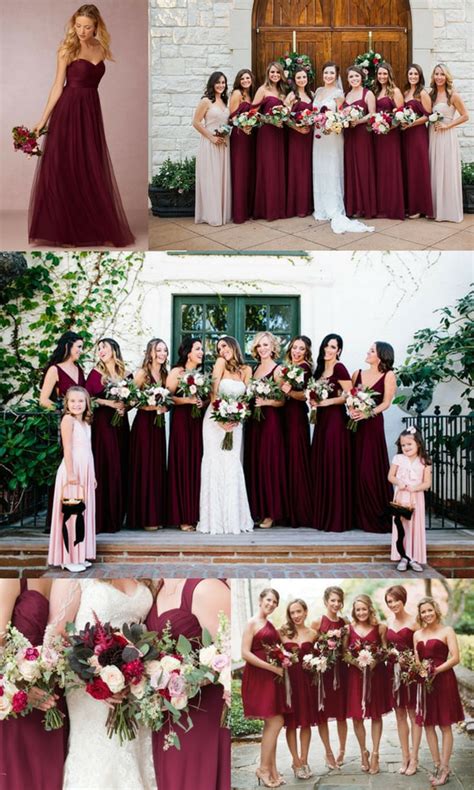 Bridesmaid Dresses Burgundy And Gold Cheap Frills Jewellery