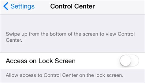 How To Disable Notification Center And Control Center On The Lock Screen