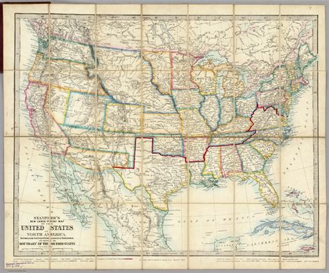 United States Of North America David Rumsey Historical Map Collection