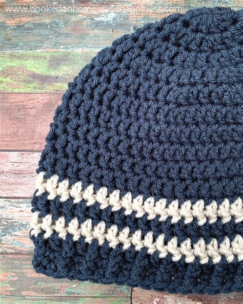 Easy Men S Beanie Crochet Pattern Cal For A Cause Mont Blanc