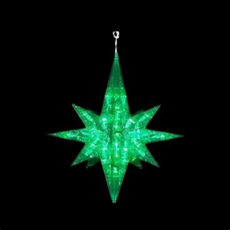 Christmas Central Lighted Star Outdoor Christmas Decoration With Green