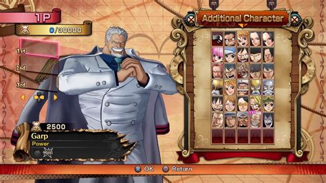 One Piece Burning Blood Character Select Screen Is This All Of The