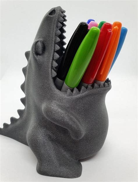 Dinosaur Gluttonous Pencil Holder 3d Print Model Softarchive