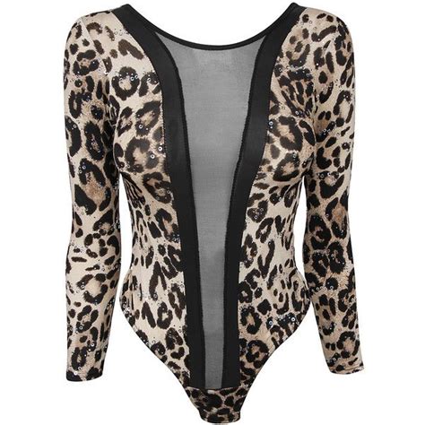 Leopard Leopard Bodysuit 30 Found On Polyvore Clothes Fashion