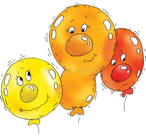 Cartoon Balloon Faces Stock Illustration Illustration Of Funny 45604872