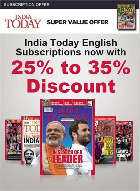 India Today English Magazine Subscription Offers And Deals