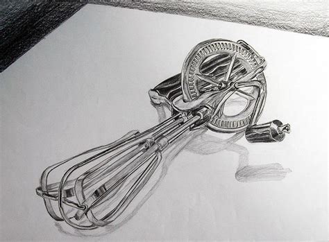 Italian artist marcello barenghi draws incredibly realistic everyday objects that appear almost three dimensional with the help of colored pencils and each work appears ever so slightly stylized which i think sets these apart from similar hyperrealistic drawings that are meant to 'trick' a viewer. Object Drawing - Kitchen Utensil (Medium: Pencil on Paper) | Object drawing, Observational ...