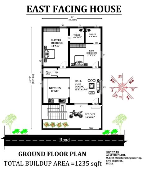 East Facing House Plan Pdf Homeplancloud