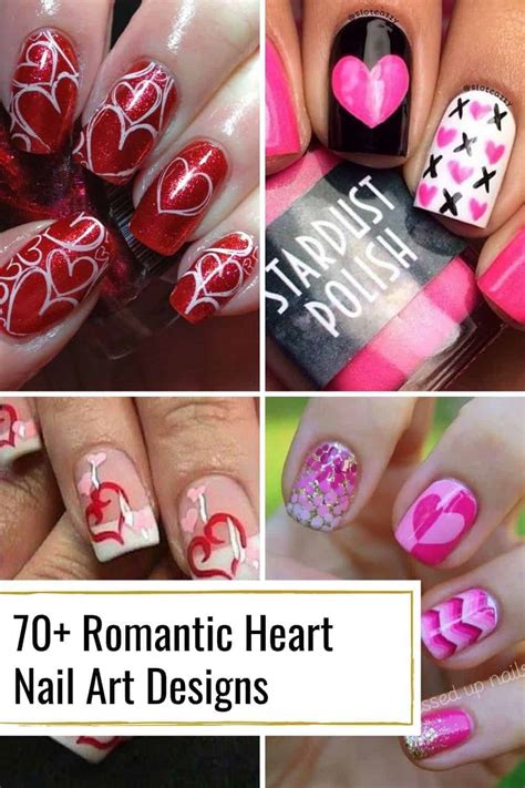 70 Romantic Nail Art Designs For Valentines Day