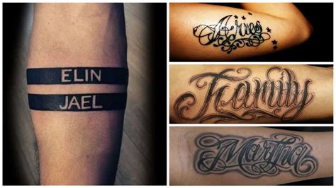 Tatuajes De Nombres Para Hombres 30 Ideas Originales Significado Tatuajes De Nombres